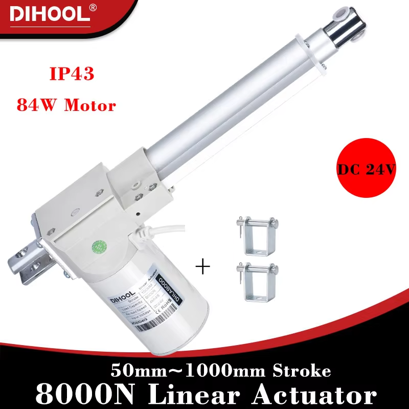 Linear Actuator Electric 1000Mm - Линейный привод 8000N, DC24V, нагрузка 80-800