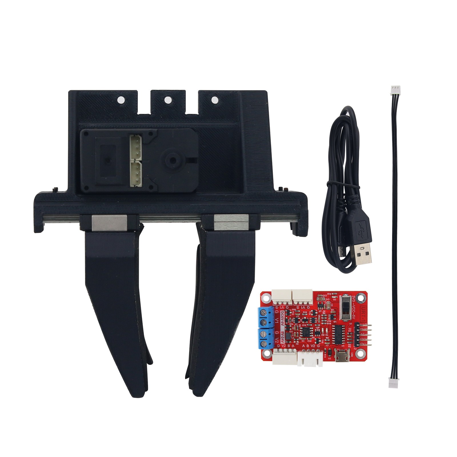 Robot Gripper Electric Parallel - Параллельный двухпальцевый механический захват для роботизированной