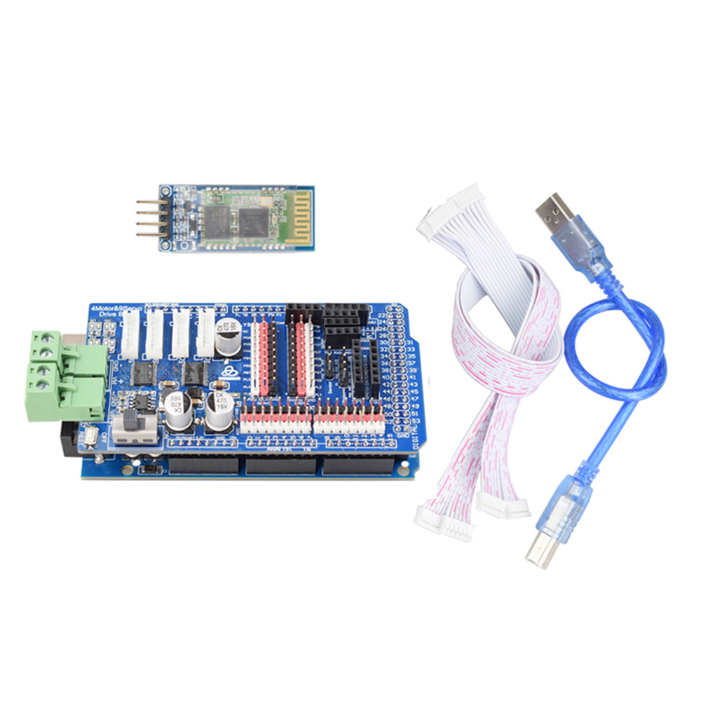 Robotic Arm Kit Arduino - Arduino Mega2560 RC Control 4WD робот-автомобиль