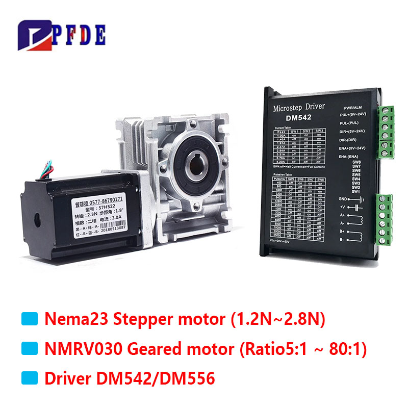 Planetary Gearbox Nema 23 - Комплект драйвера червячной коробки передач двигателя