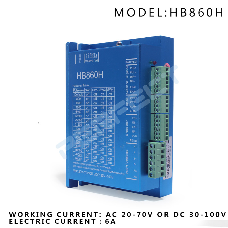 Stepper Motor Nema 34 Closed Loop - Гибридный Серводвигатель HBS860H, драйвер переменного тока
