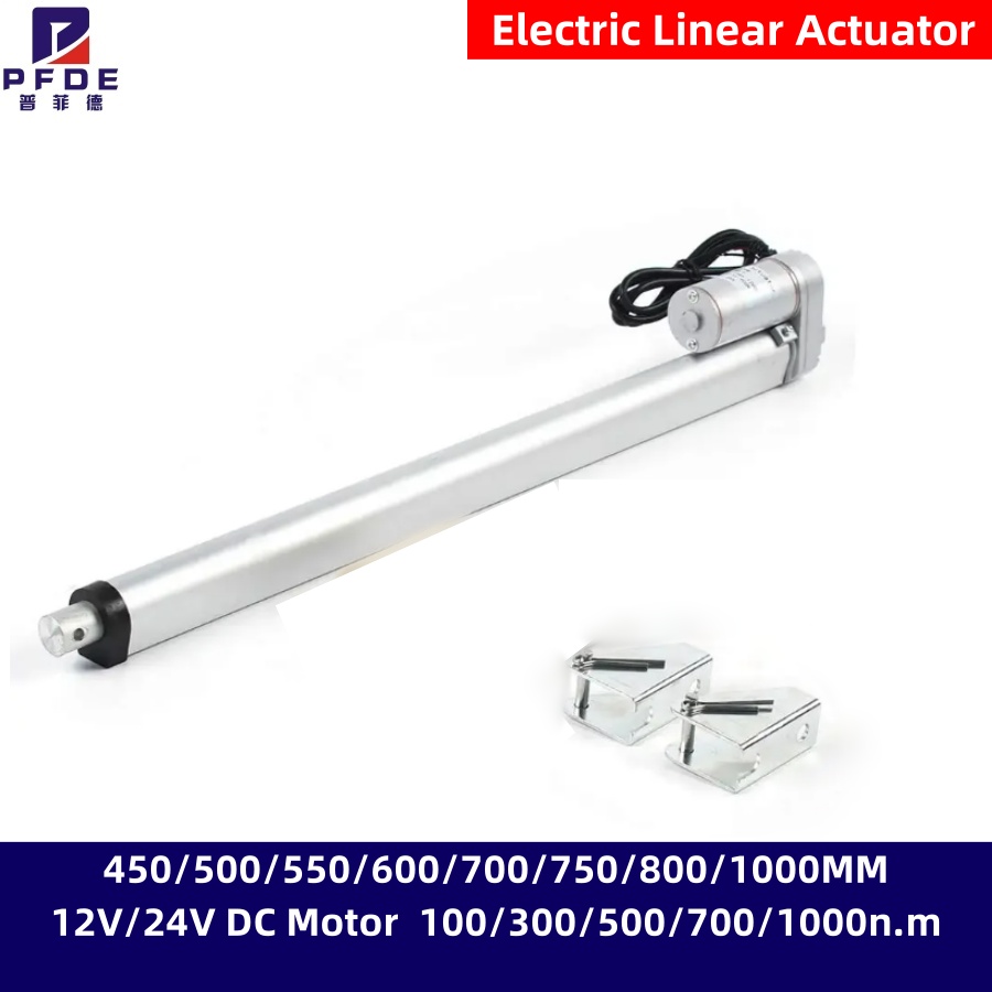 Linear Actuator Electric 1000Mm - Электрический линейный привод 450/500/550/600/700/750/800/1000 мм, 12В/24В,