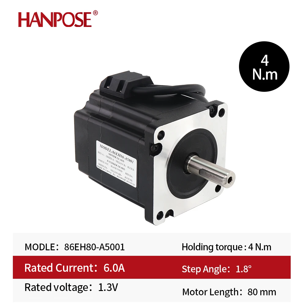 Серводвигатель 86EH80 с замкну – обзор и цена Stepper Motor Nema 34 Closed Loop