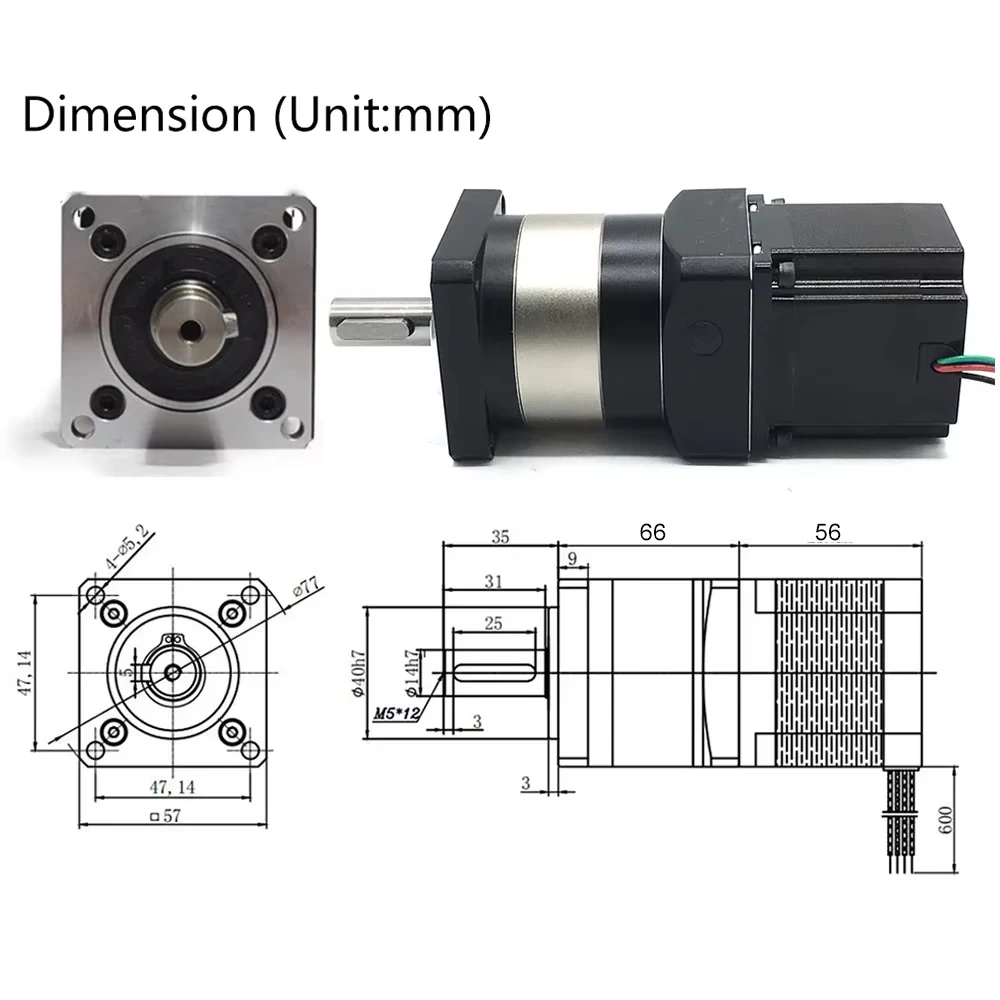 Планетарный редуктор Nema23 дл – обзор и цена Planetary Gearbox Nema 23