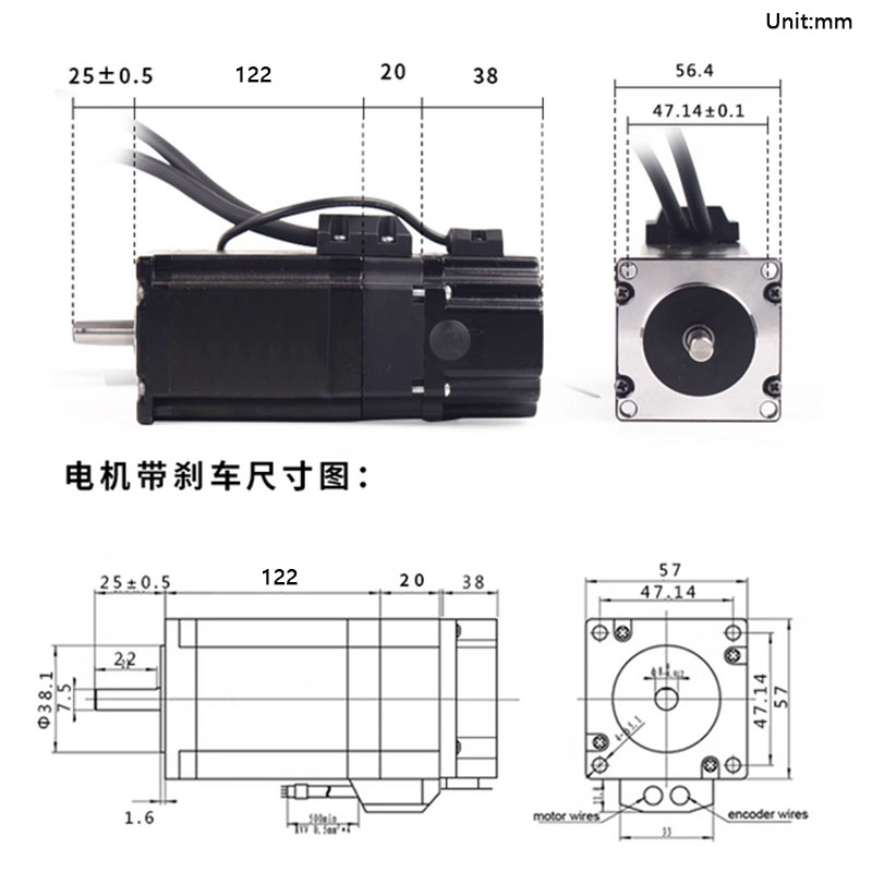 NEMA23 Шаговый двигатель с зам – обзор и цена Stepper Motor Nema 34 Closed Loop