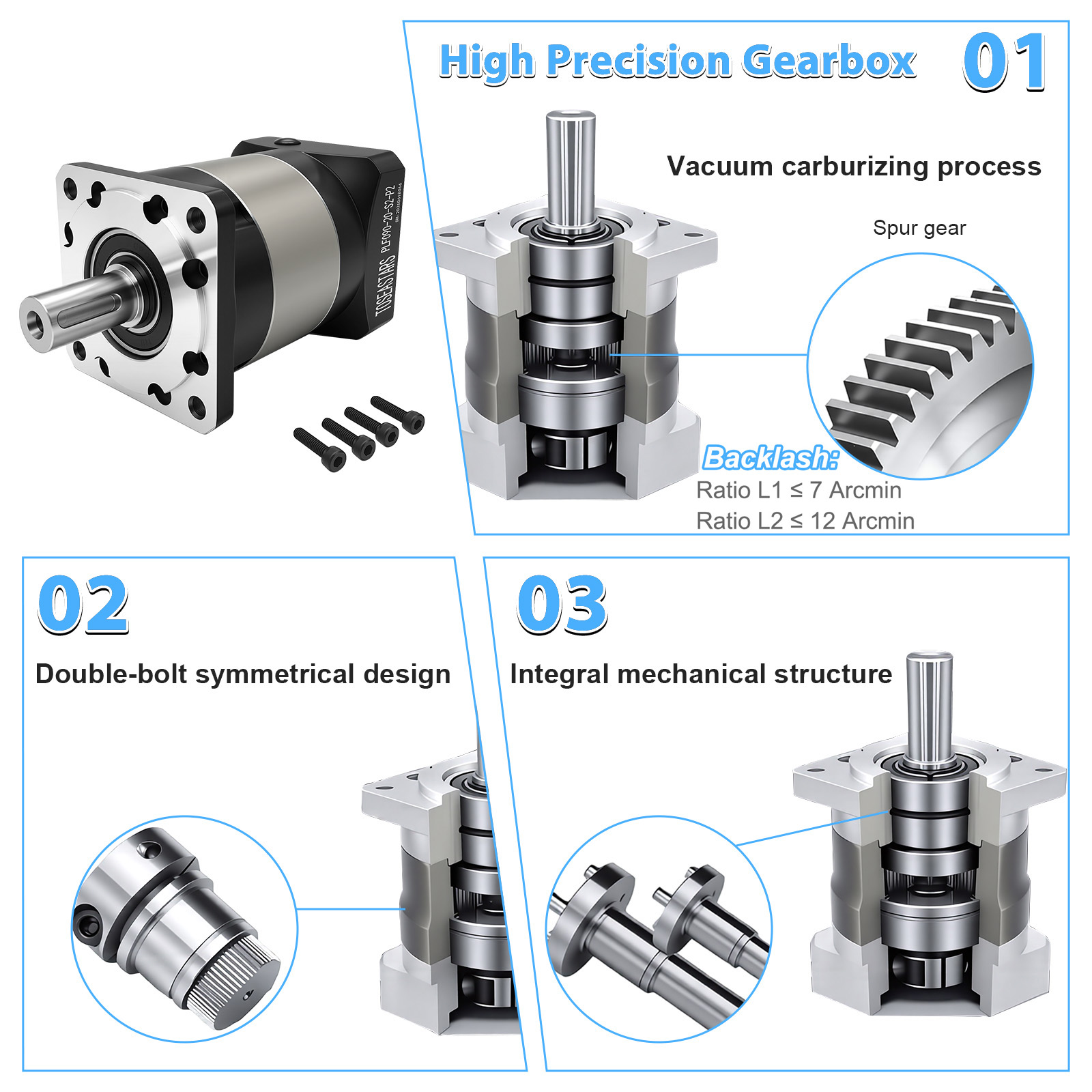 Планетарный редуктор Nema17 Ne – обзор и цена Planetary Gearbox Nema 23