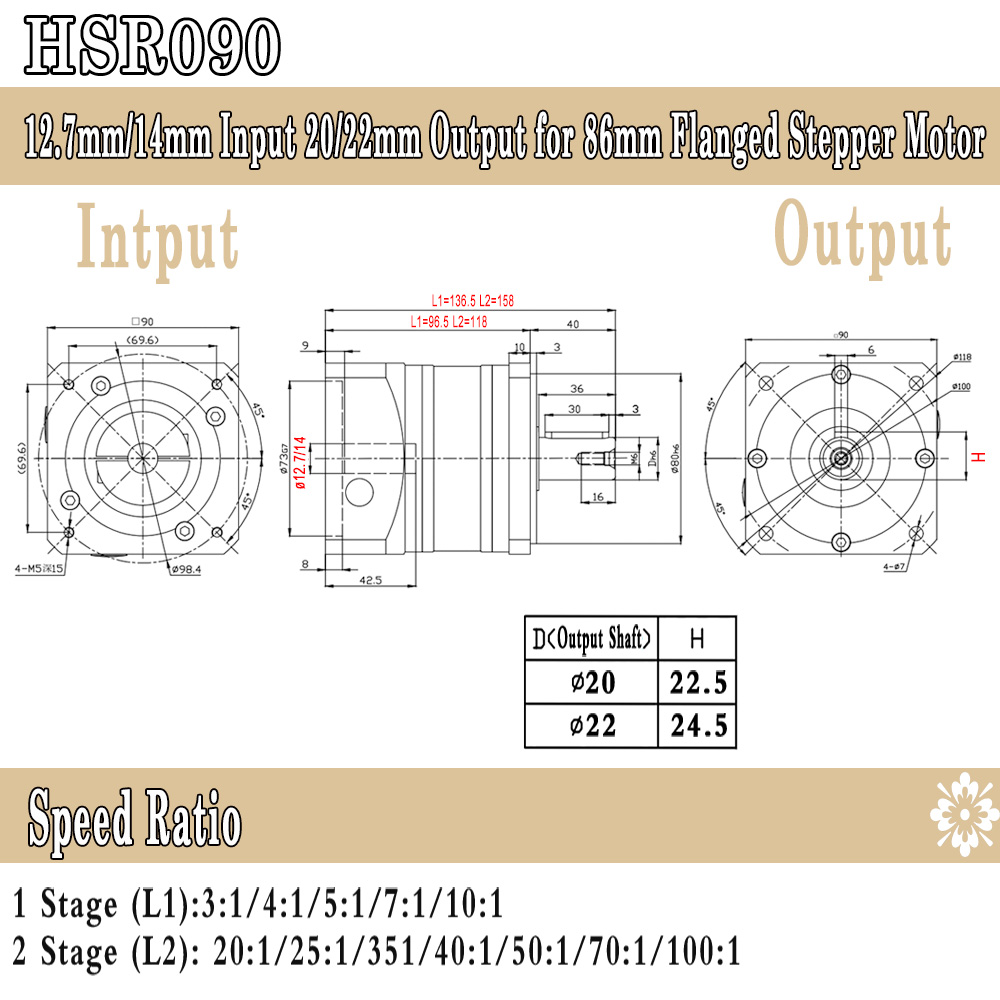 Винтовая планетарная редукторн – обзор и цена Planetary Gearbox Nema 23