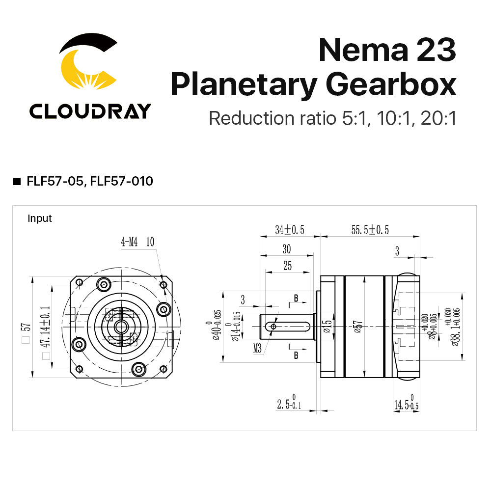 Редуктор скорости планетарного – обзор и цена Planetary Gearbox Nema 23